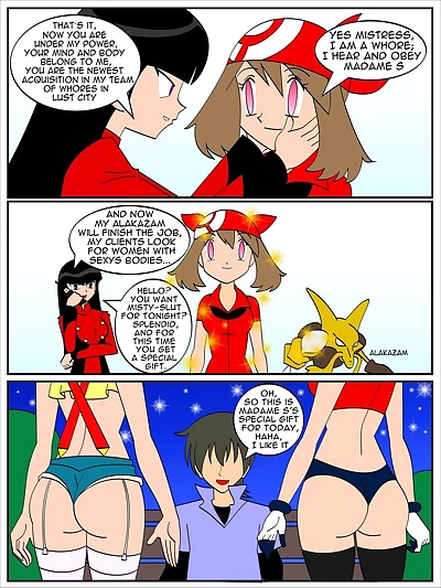  manga Poke-Slut, threesome , rape  pokemon