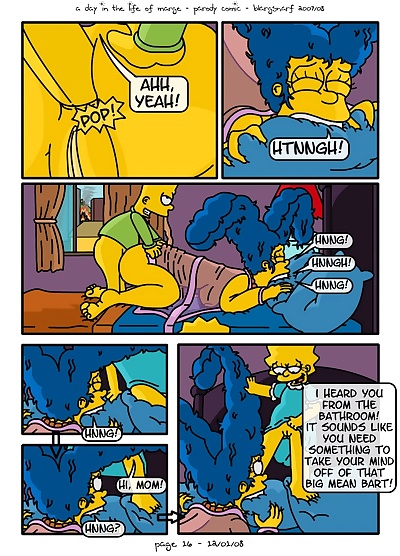  manga A Day In The Life Of Marge - part 2, milf , cheating  threesome
