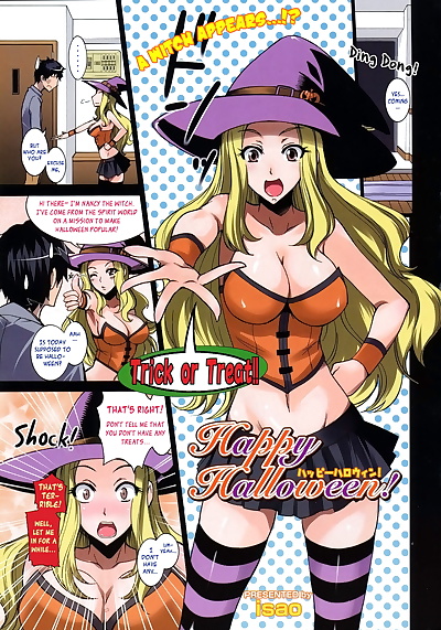 english manga Happy Halloween! =LWB=, big breasts , full color  stockings