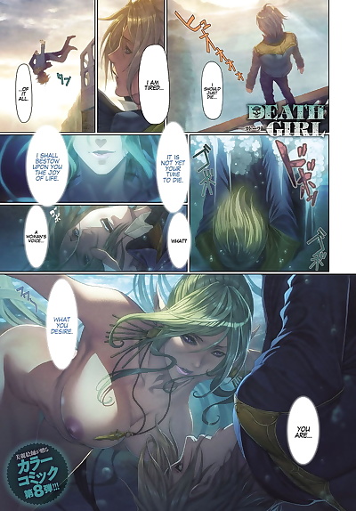 ภาษาอังกฤษ manga magui ความตาย ผู้หญิง  hen, big breasts , full color 