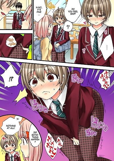 english manga Onna no Karada de iki Sugite Yabai! 2, full color , schoolgirl uniform  crossdressing
