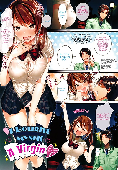 english manga Doutei Kacchai Machita - I Bought.., big breasts , full color  virginity