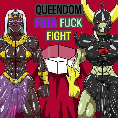 english manga Queendom Futa Fuck Fight, lord dominator , queen tyrahnee , full color , manga 