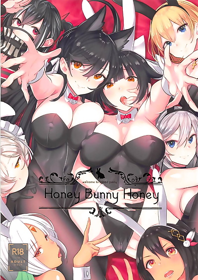  manga Honey Bunny Honey, atago , graf zeppelin , big breasts , azur lane  group