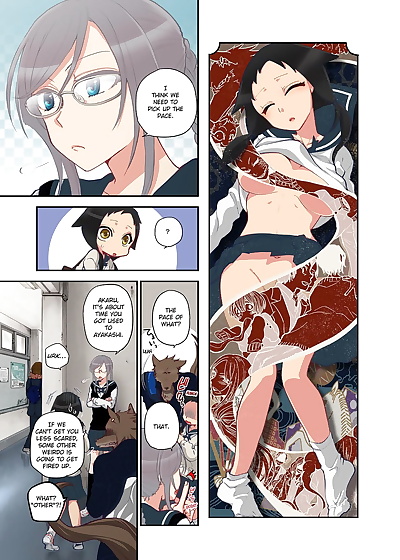 english manga Satou Saori Onaka ni Ippai- Ayakashi.., big breasts , full color  furry