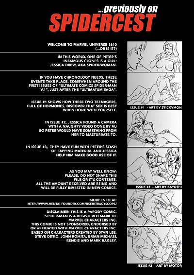  manga Spidercest 4, incest , superheroes  tracy scops