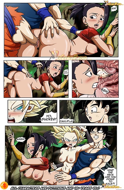  manga Dragon Ball Super- Lets Go Go Big Fuck, caulifla , son goku , blowjob , full color  pictures