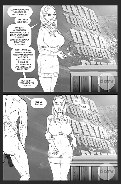 manga Ms americana vs l' satyre, superheroes , rape 