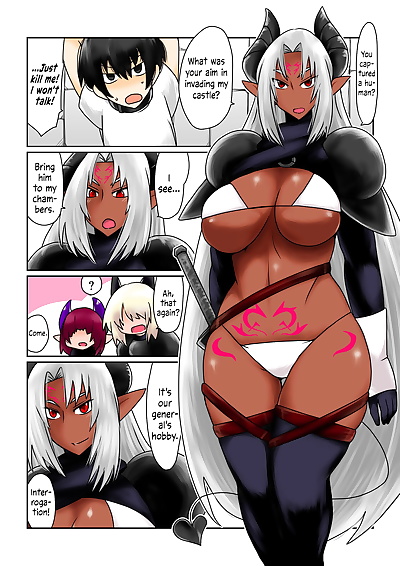 İngilizce manga kasshoku akuma ni  -.., big breasts , full color 